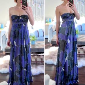 BCBG - strapless, flowing maxi